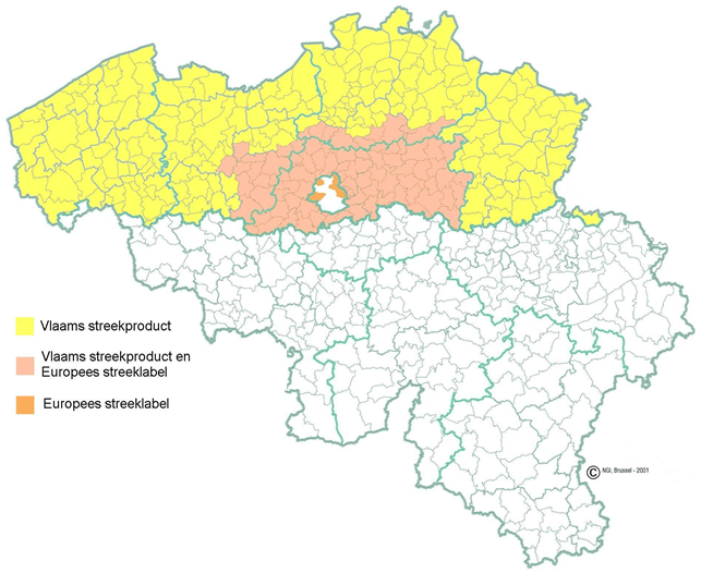 Kaart Brabants Grondwitloof